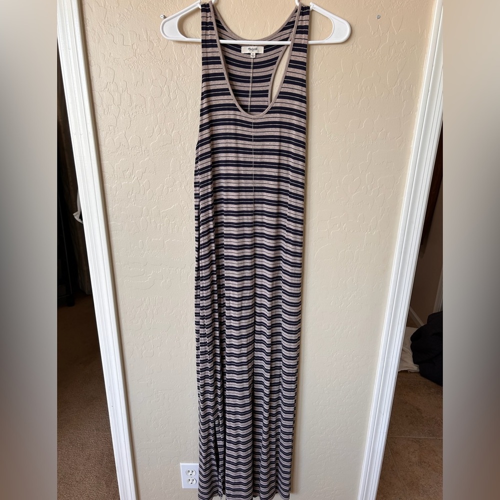 Madewell Striped Maxi Dress | Size Medium
